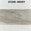 Natural White Marble Oval Tray With STONE‑MERRY Engraved Logo Stone Decor Vanity Tray
