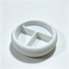 Round Natural Marble Divided Tray 3‑Compartment Stone Jewelry Storage Dish